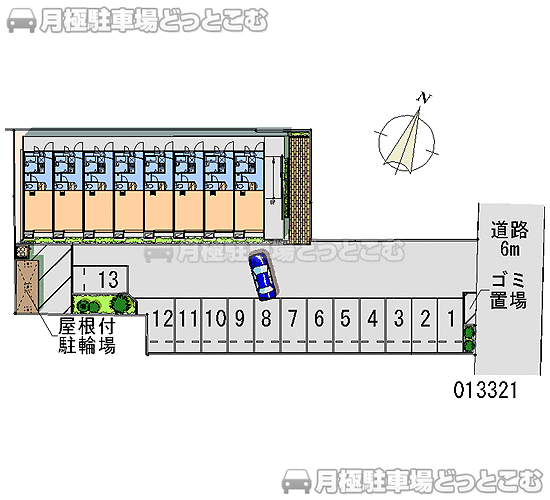 さいたま市北区吉野町1－344－28の月極駐車場1