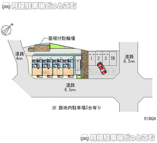 名古屋市名東区松井町188の月極駐車場1