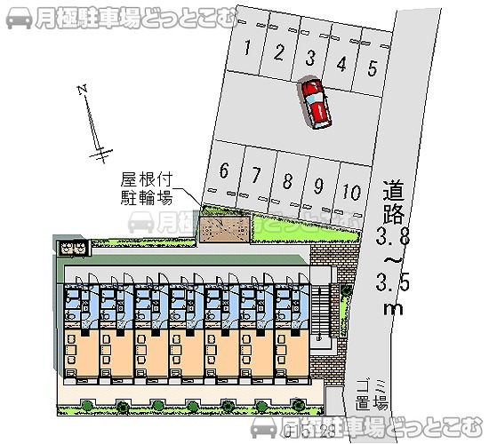 浜松市中央区幸1－7－36の月極駐車場1