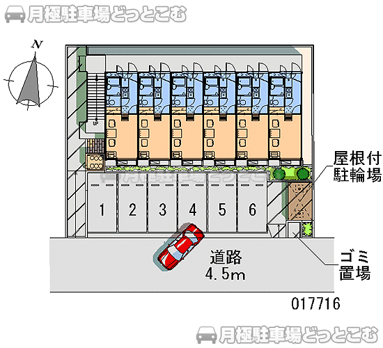 名古屋市南区西又兵ヱ町1－11－1の月極駐車場1